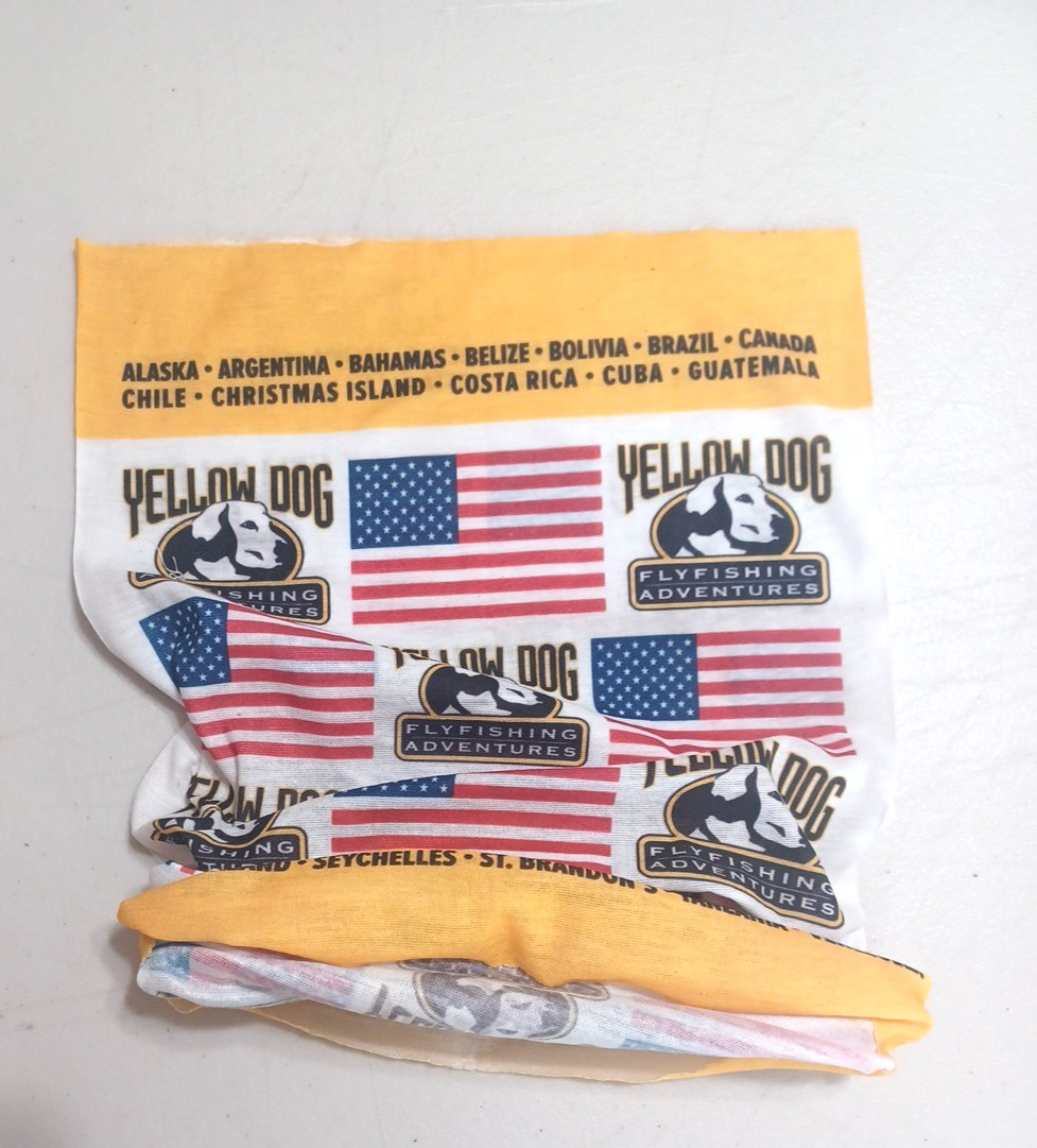 Yellow Dog Fly Fishing Adventures Neck Scarf Mask Lightweight Stretch Outdoor