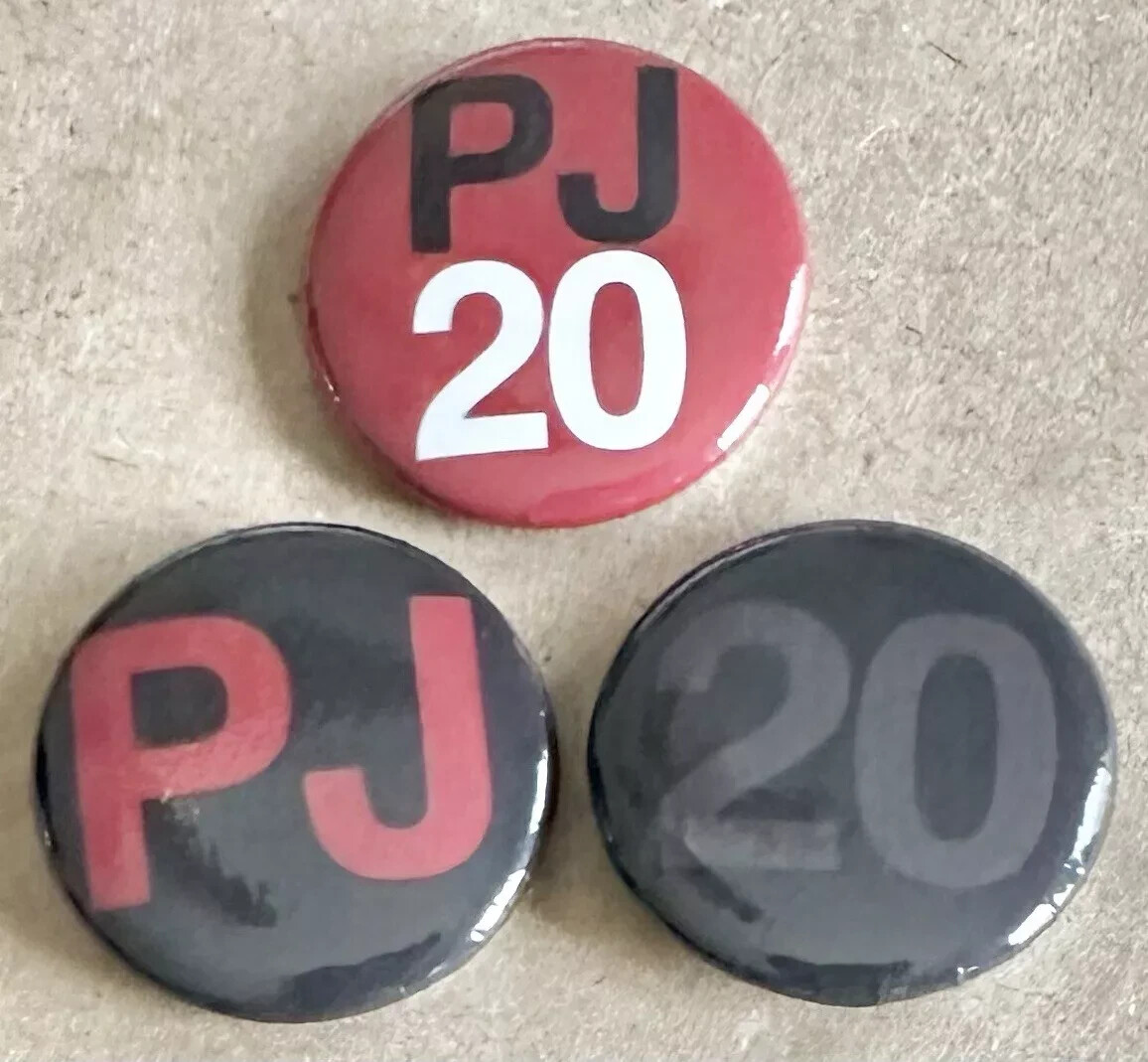 Pearl Jam PJ20 Sticker & Pin Button Set *Sealed* Original 2011 Alpine Valley