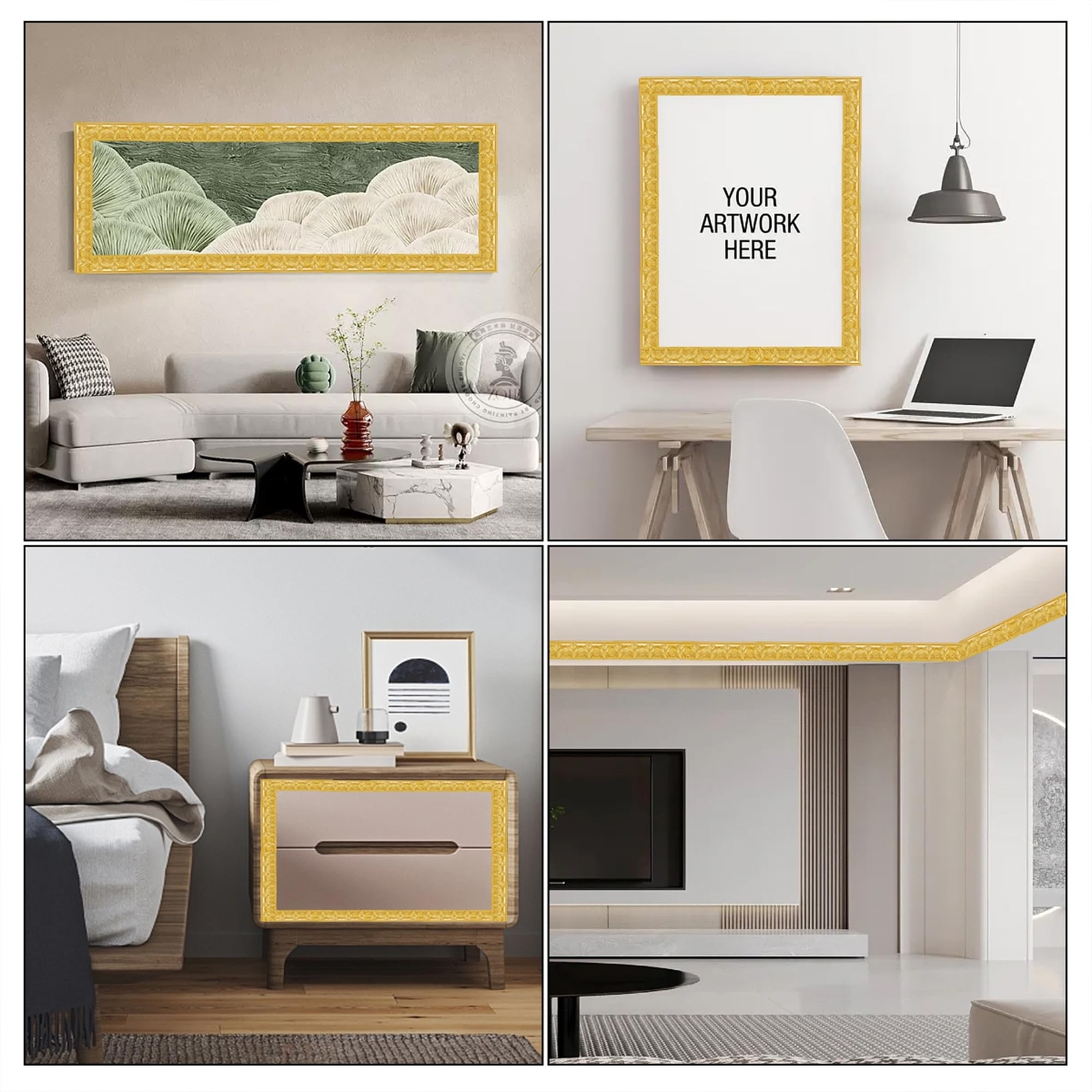 Flexible Self-Adhesive Molding Trim – 9.9 Feet Peel and Stick Wall, Ceiling, …
