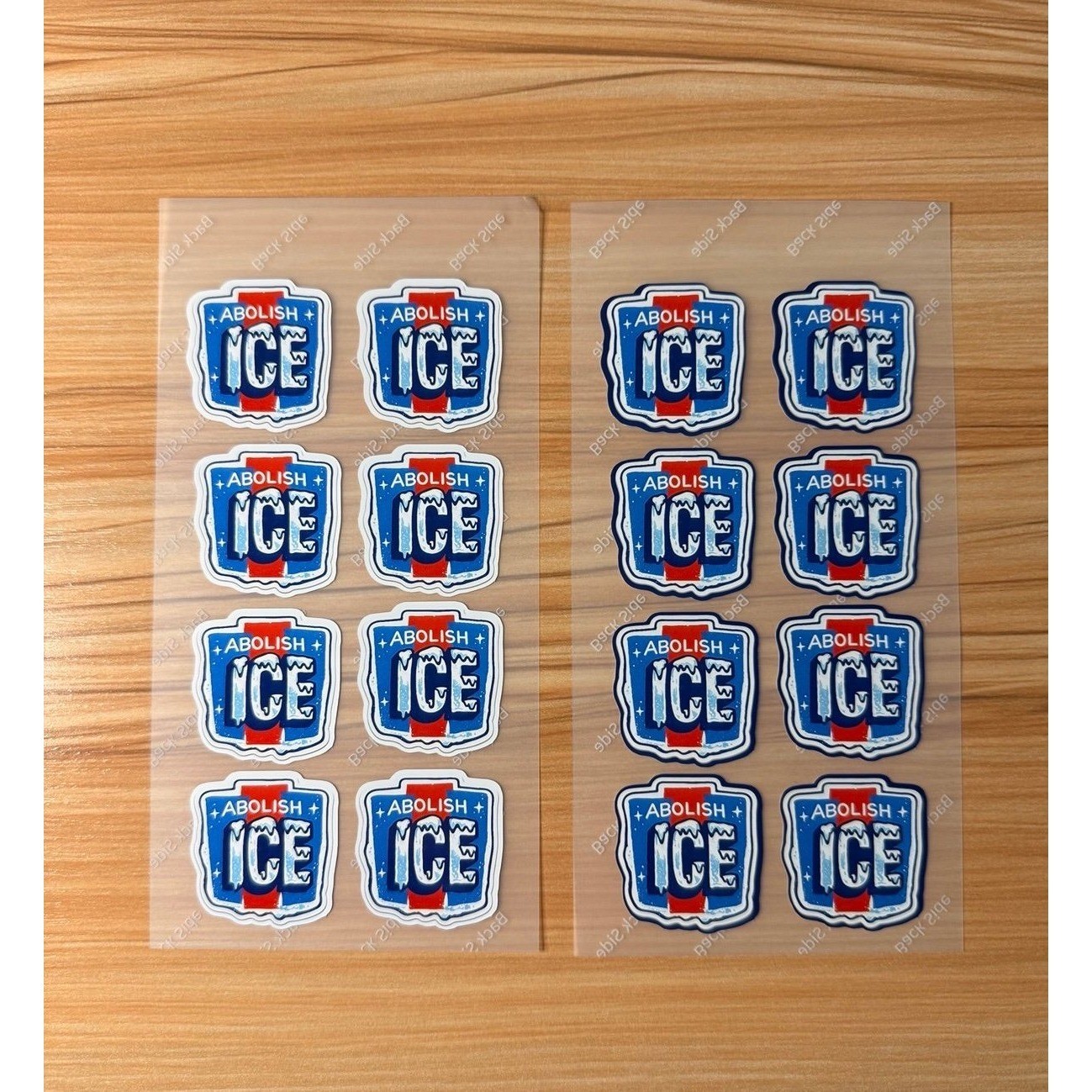 ABOLISH ICE Stickers 16pk 1.5"x1.5" Waterproof Die Cut Decal Sticker