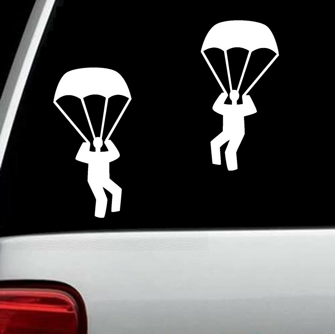 Skydiving Parachute Airborne Paratrooper Decal Sticker for Car Window BG 332
