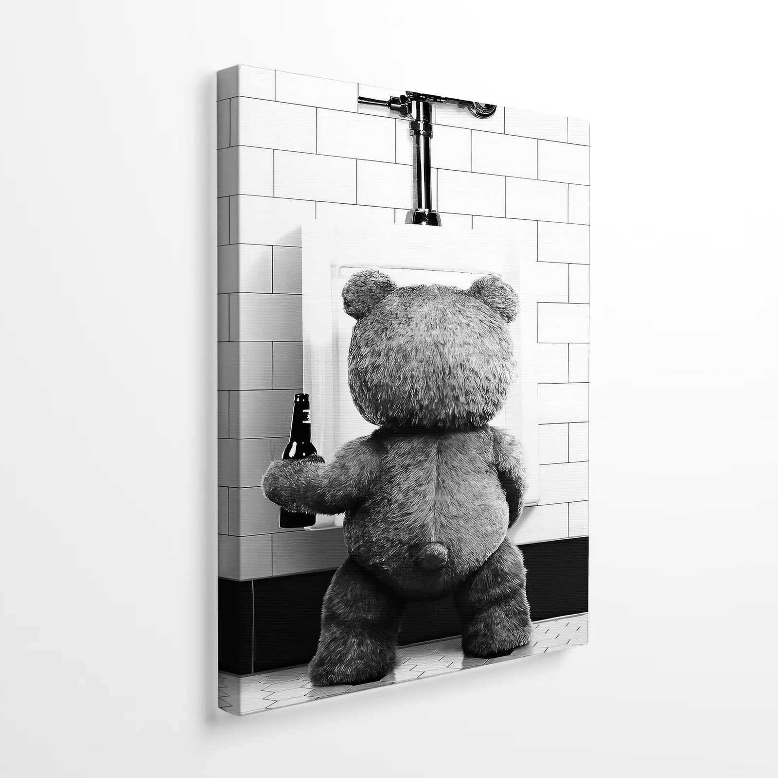 DIHSIEG Inspirational Canvas Wall Art funny bathroom wall art Print Poster, F…