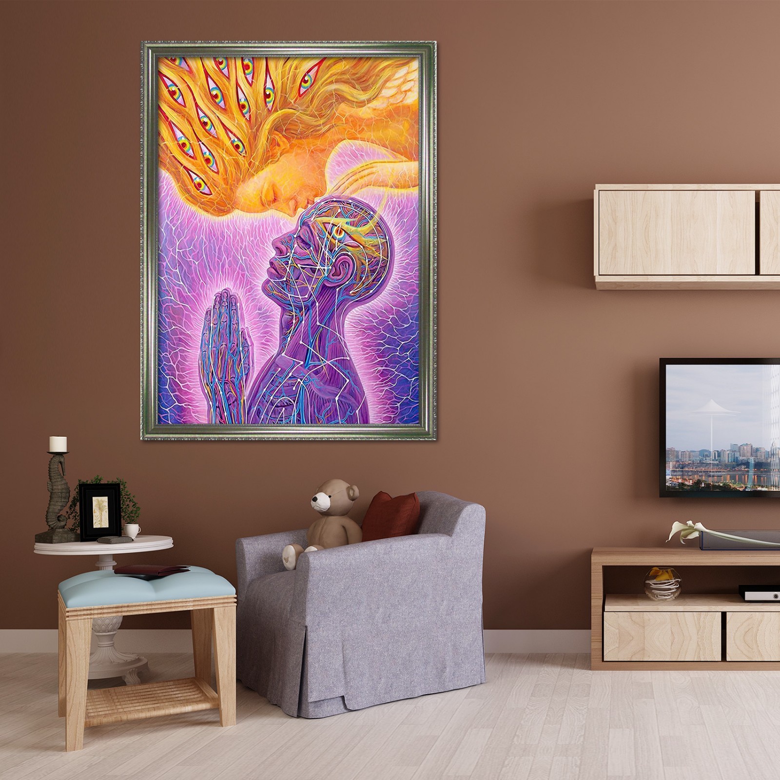 3D Painted Creativity 5 Fake Framed Poster Home Decor Print Painting Unique Art