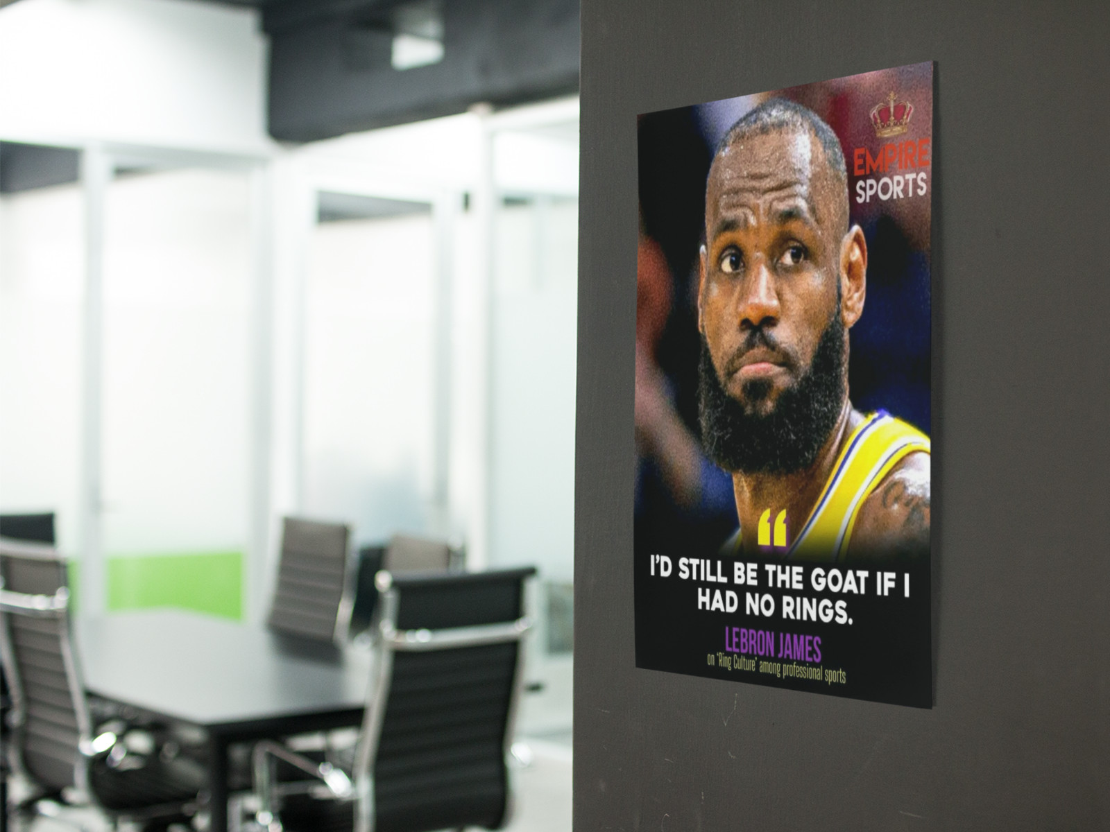 Basketball King GOAT Style Wall Vinyl Decal Poster Print Removable Adhesive
