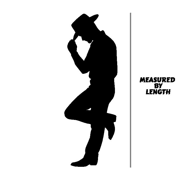 Cowboy Silhouette Western Rodeo Vinyl Decal – Premium Oracal Sticker for Car