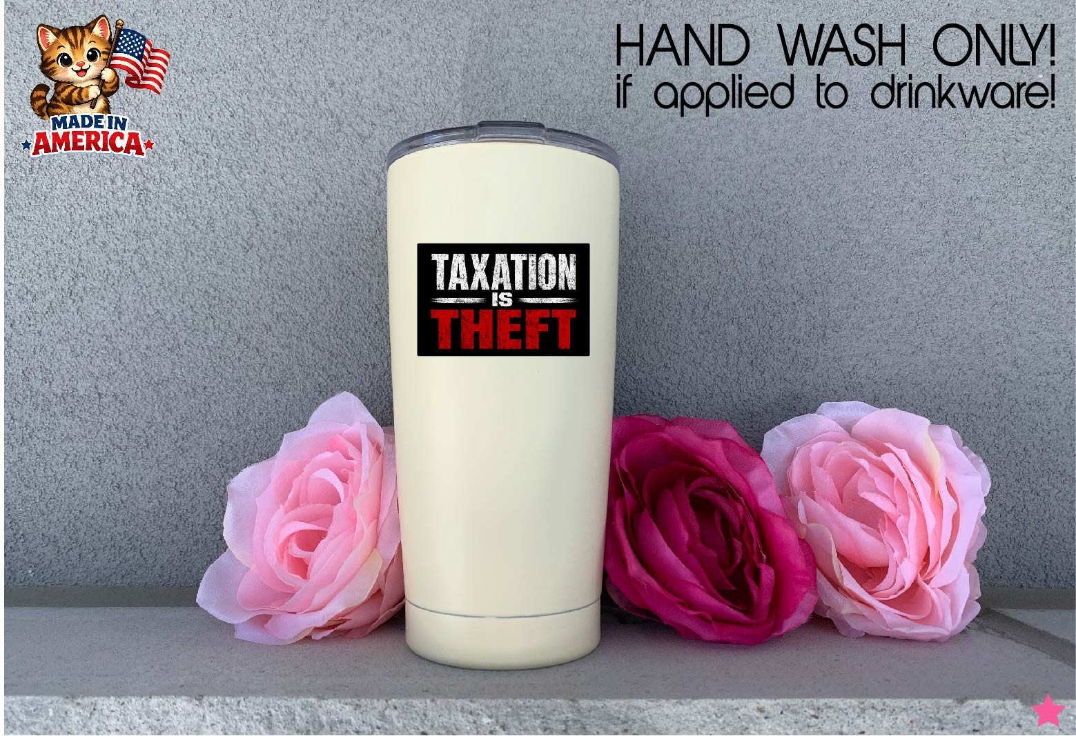 Taxation is Theft Decal Sticker Property Income Gov Protest Anti Socialism Poor
