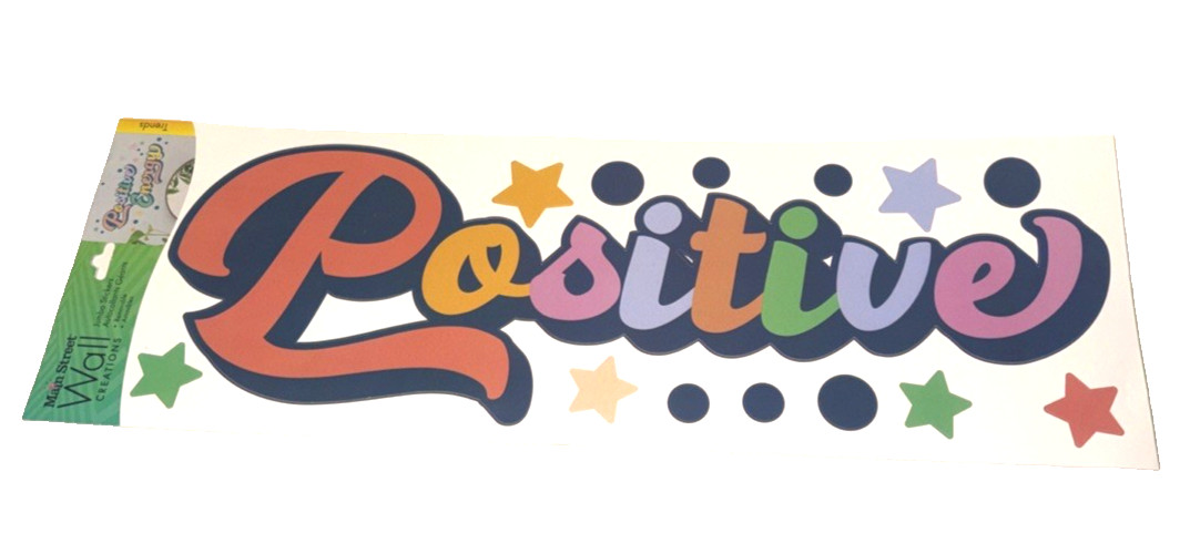 Main Street Wall Stickers Positive Energy Stars Jumbo Wall Decor USA Made 15x5in