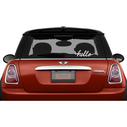Hello Wall Decal Home Art Front Door Greeting Car Window Laptop Vinyl Sticker