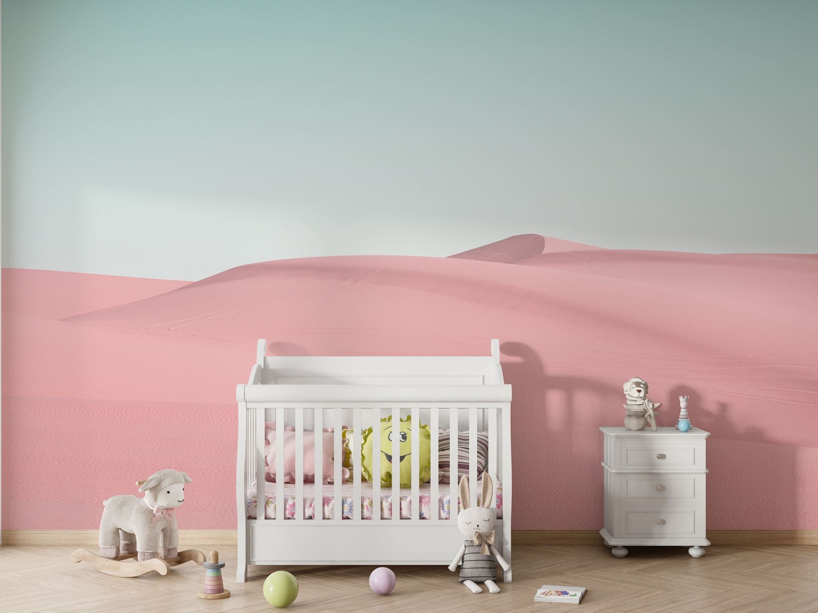 Sand Dunes in Southern California Landscape Wall Mural. Peel and Stick Wallpaper