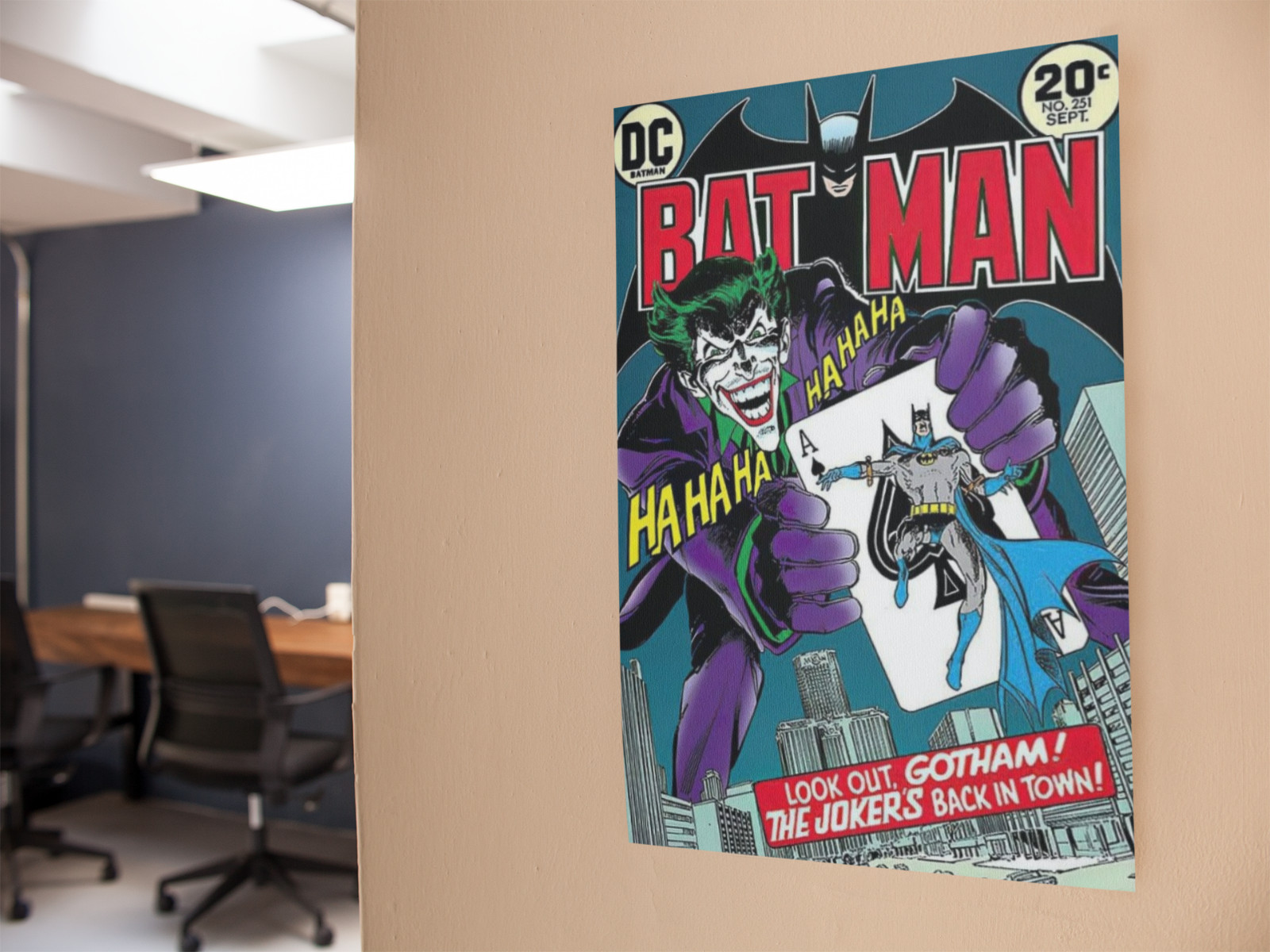 Vintage Comic Villain Style Wall Vinyl Decal Poster Print Removable Adhesive