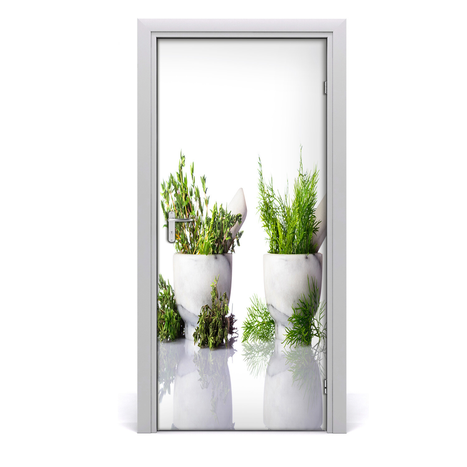 3D Home Art Door Wall Self Adhesive Removable Sticker Food Mortars and herbs