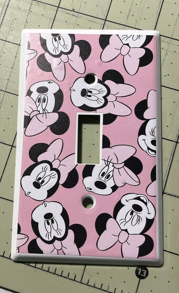 Disney Minnie Mouse Light switch die cut vinyl decal #115B