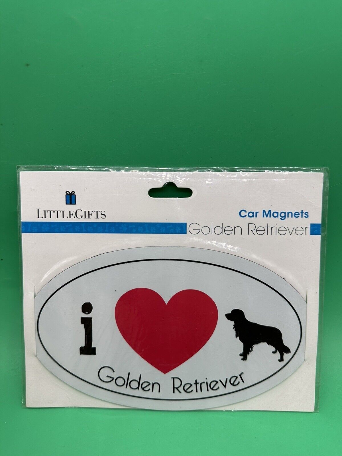 Little Gifts I ?? Love Golden Retriever Car Magnet 6” X 3.5”