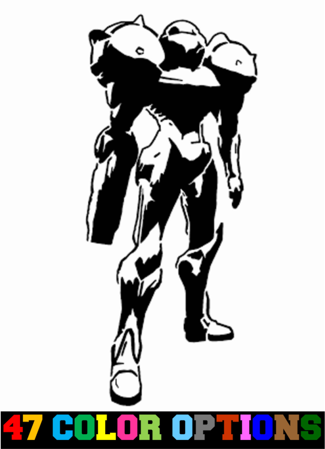 Vinyl Decal Truck Car Sticker Laptop – Video Games Metroid Samus