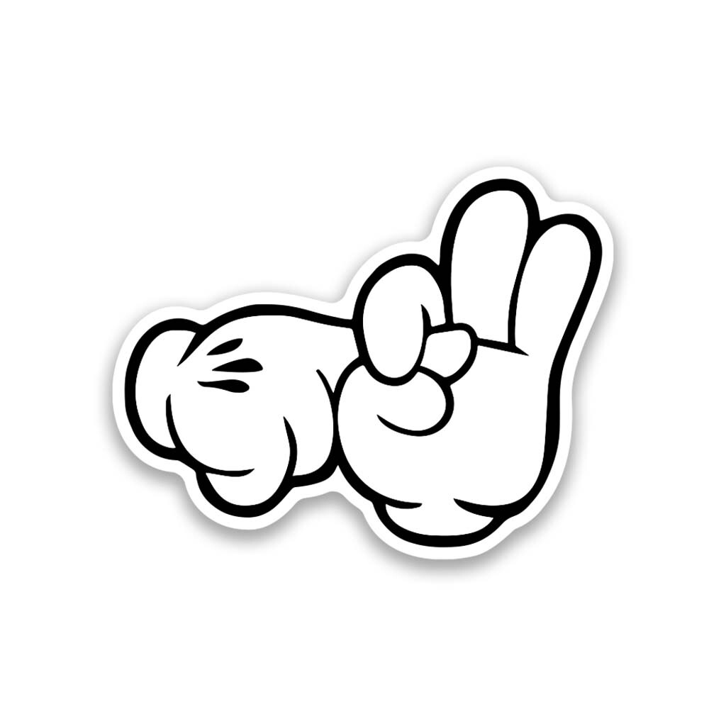 Sex Fingers Vinyl Sticker 3.5" Wide – Includes Two Stickers