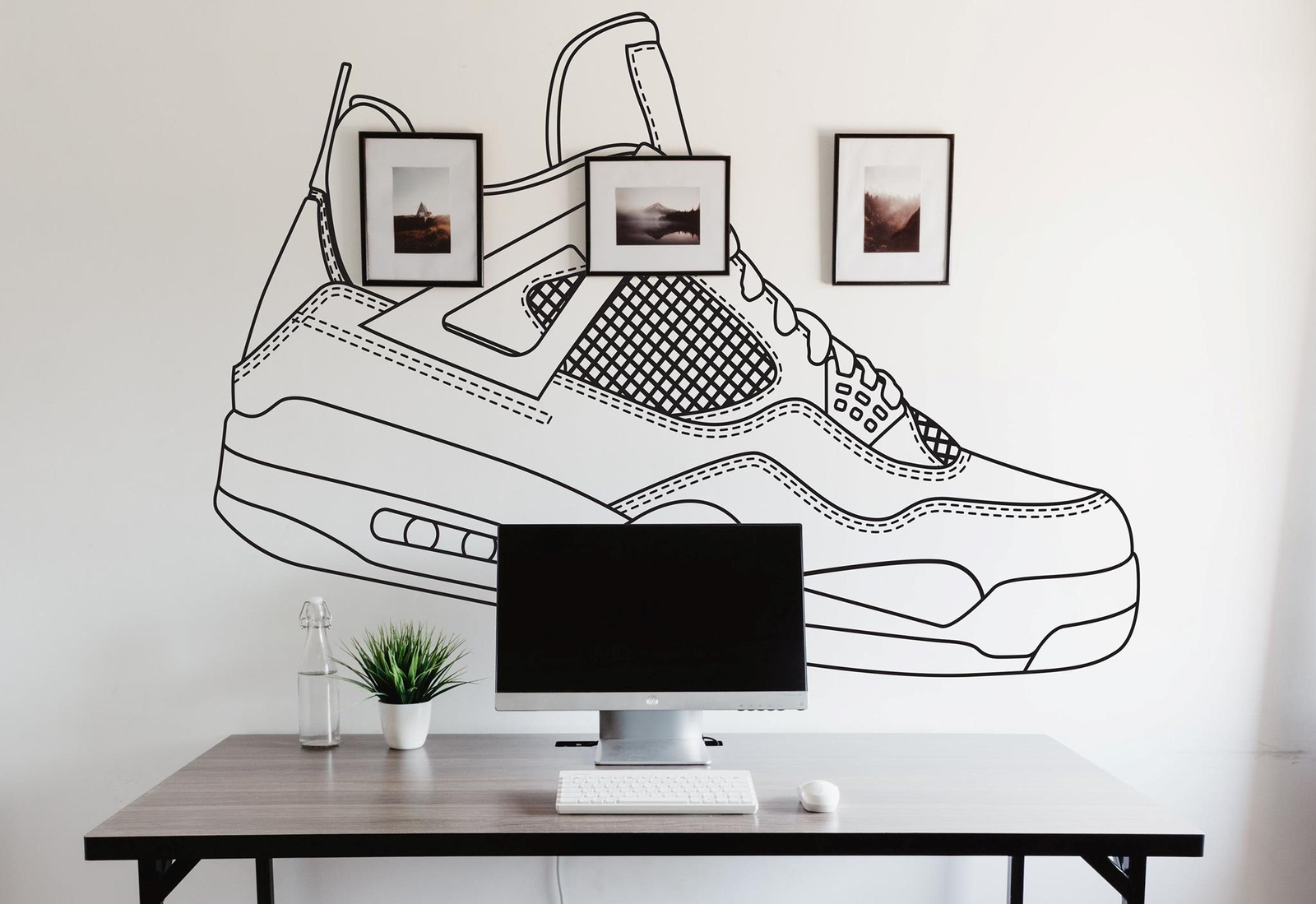 Sneaker Wall Decal Sticker for the Sneakerhead. Gift for Shoe Collector. #6704