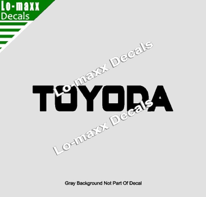 TOYODA Premium Custom Graphics Die-Cut Vinyl Decal for High-Octane Style