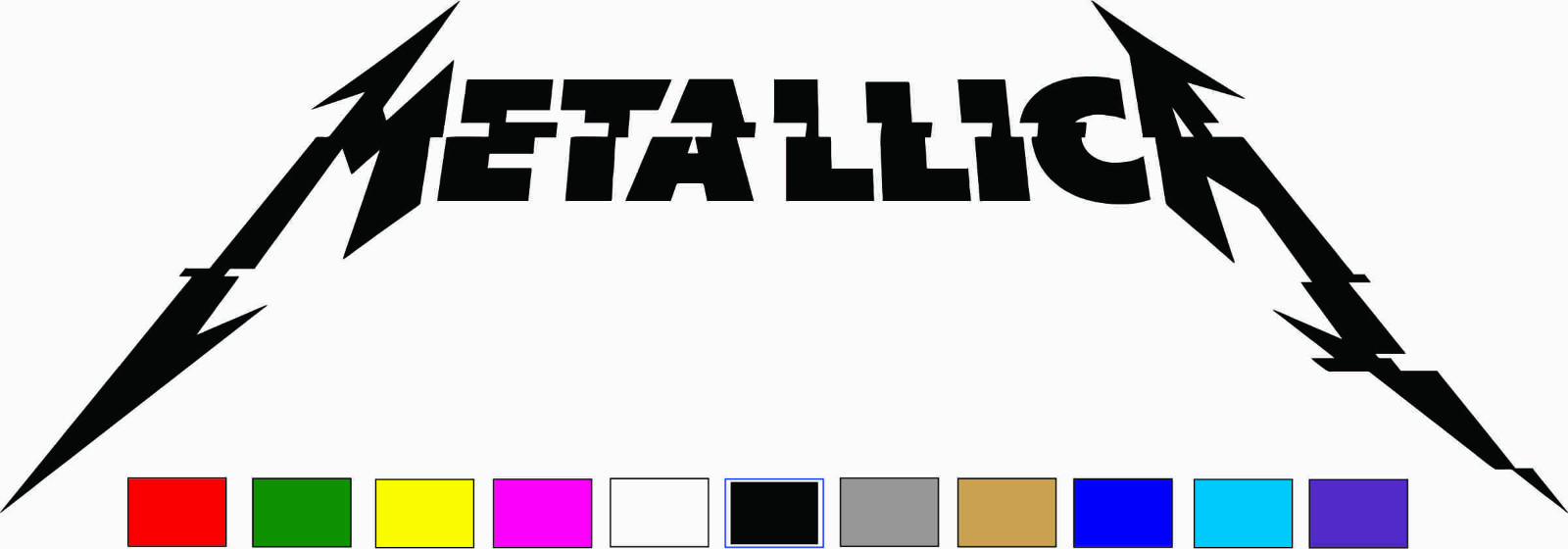 Metallica Hardwired Logo Vinyl Decal Sticker