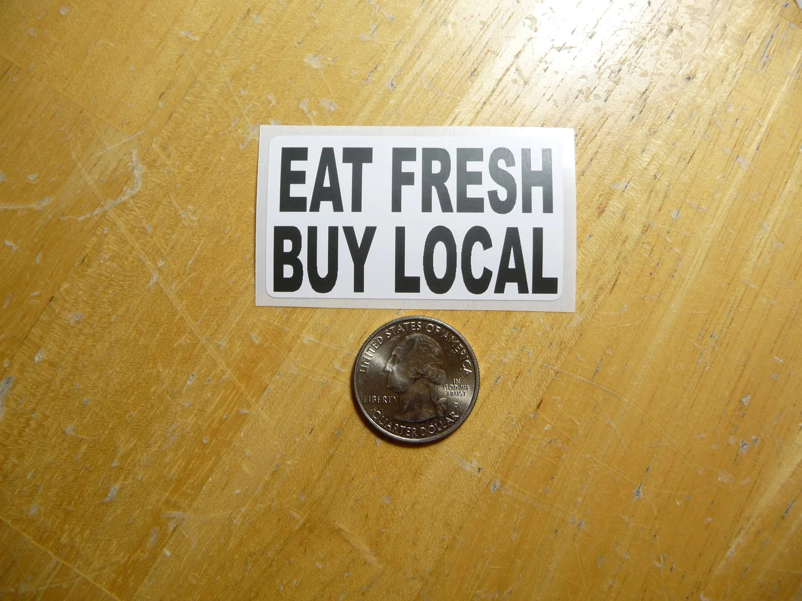 EAT FRESH BUY LOCAL STICKER DECAL 1 – 50 BULK PACK FUNNY FARM FARMERS MARKET