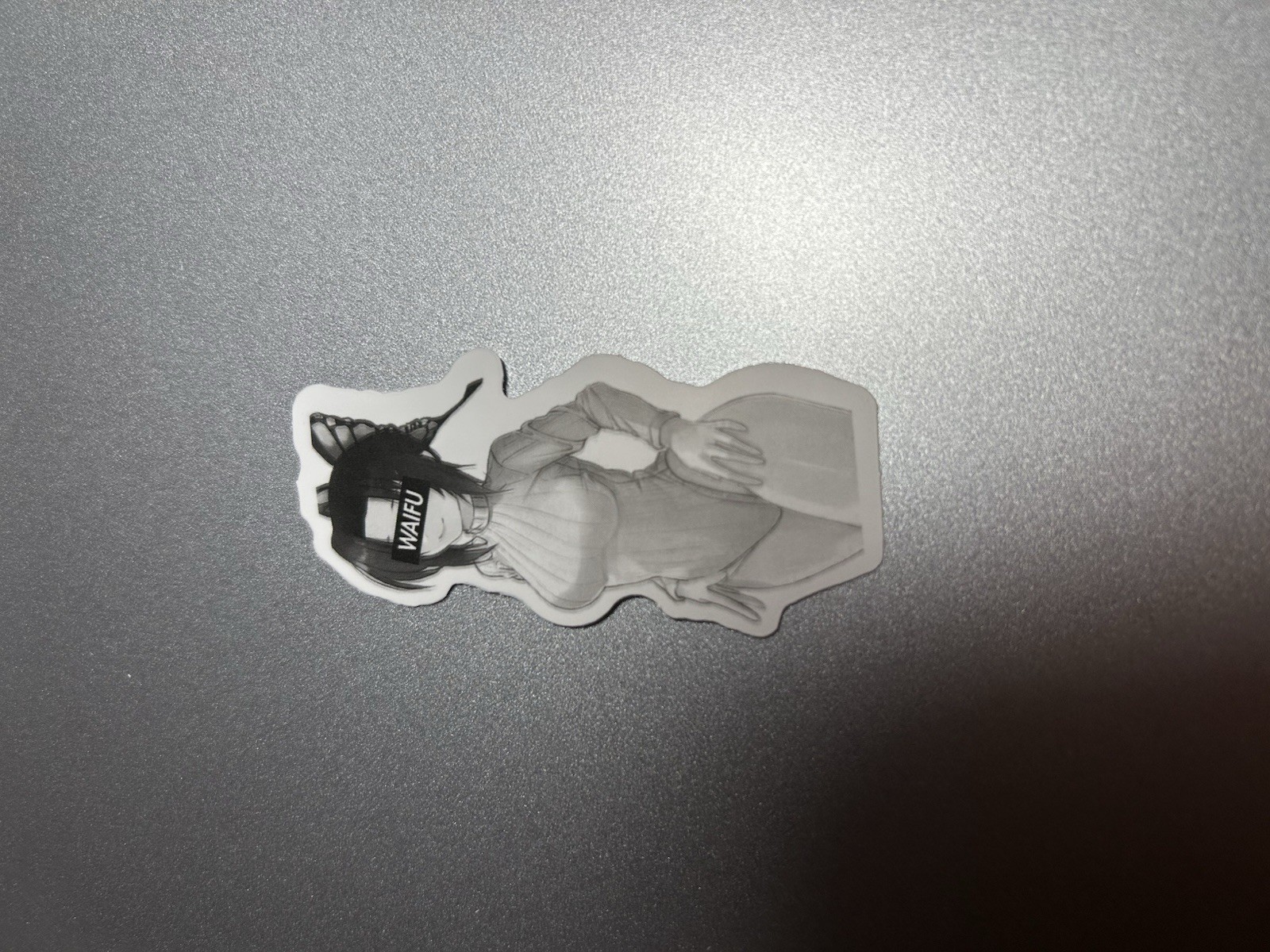 black and white waifu lewd stickers #10