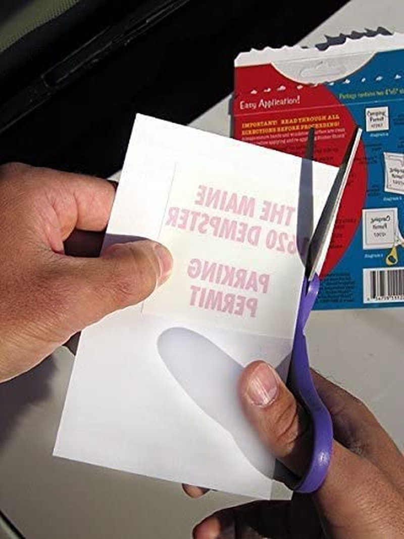 Windshield Sticker Applicator for Easy Application, Removal and Re-Application f