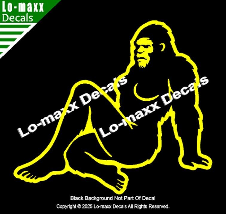 Sassy Squatch Bigfoot Vinyl Decal Funny Die Cut Sticker for Car Laptop Toolbox