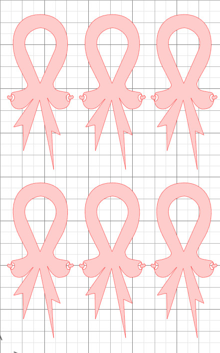 5" x 8" Sticker Sheet Oracal 651 Vinyl Stationary Vehicle Envelope Decals Pink