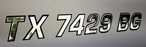 Boat Registration Numbers Vessel Registration Stickers Watercraft 3D Raised