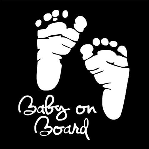Baby on Board footprint Vinyl Decal