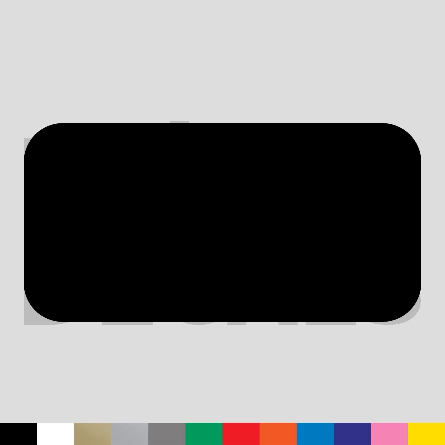 Rectangle Rounded Corners Vinyl Die Cut Decal Sticker – Shape