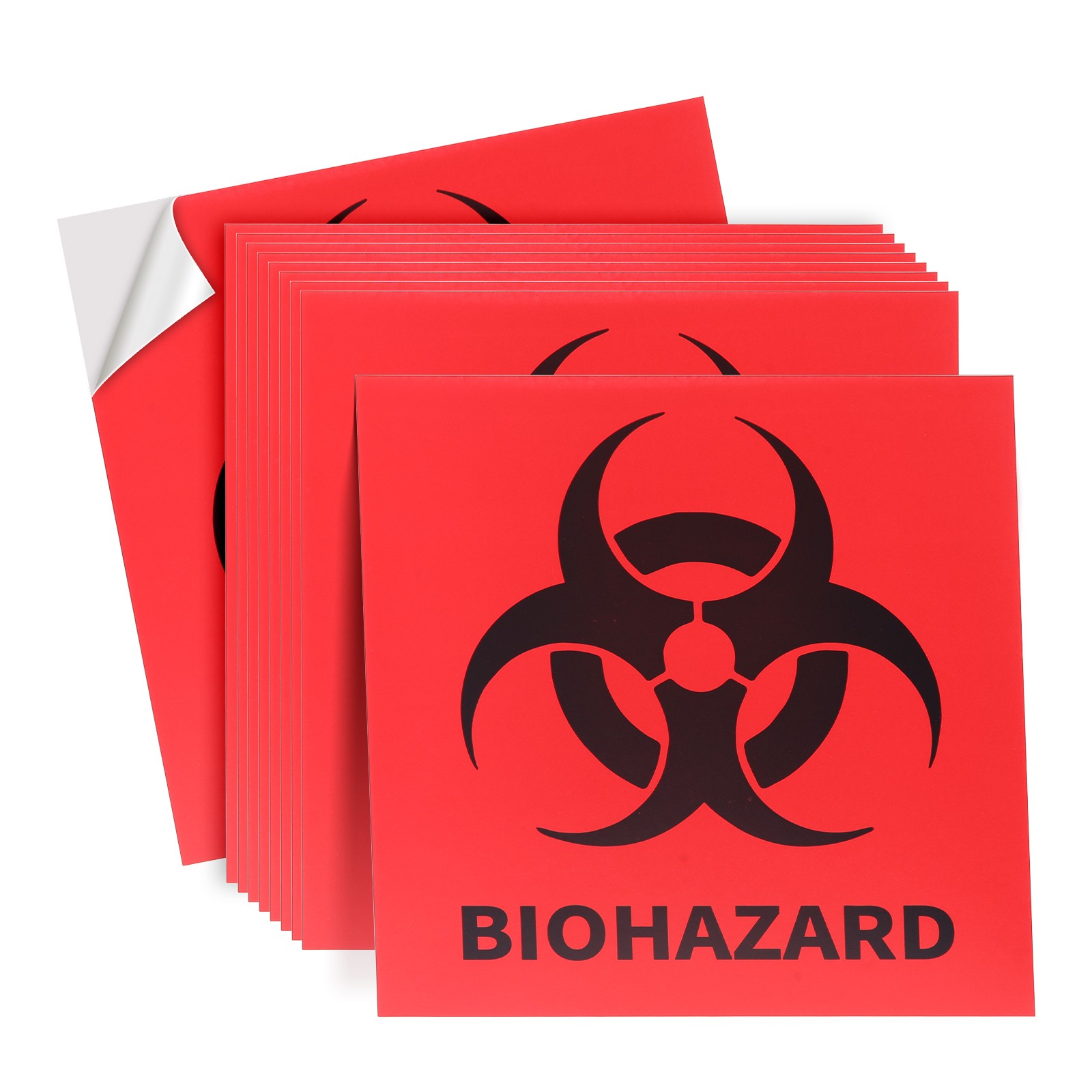4" – 6" BIOHAZARD WARNING Decal Vinyl Sticker Logo & Label Pick SIZE & BAG