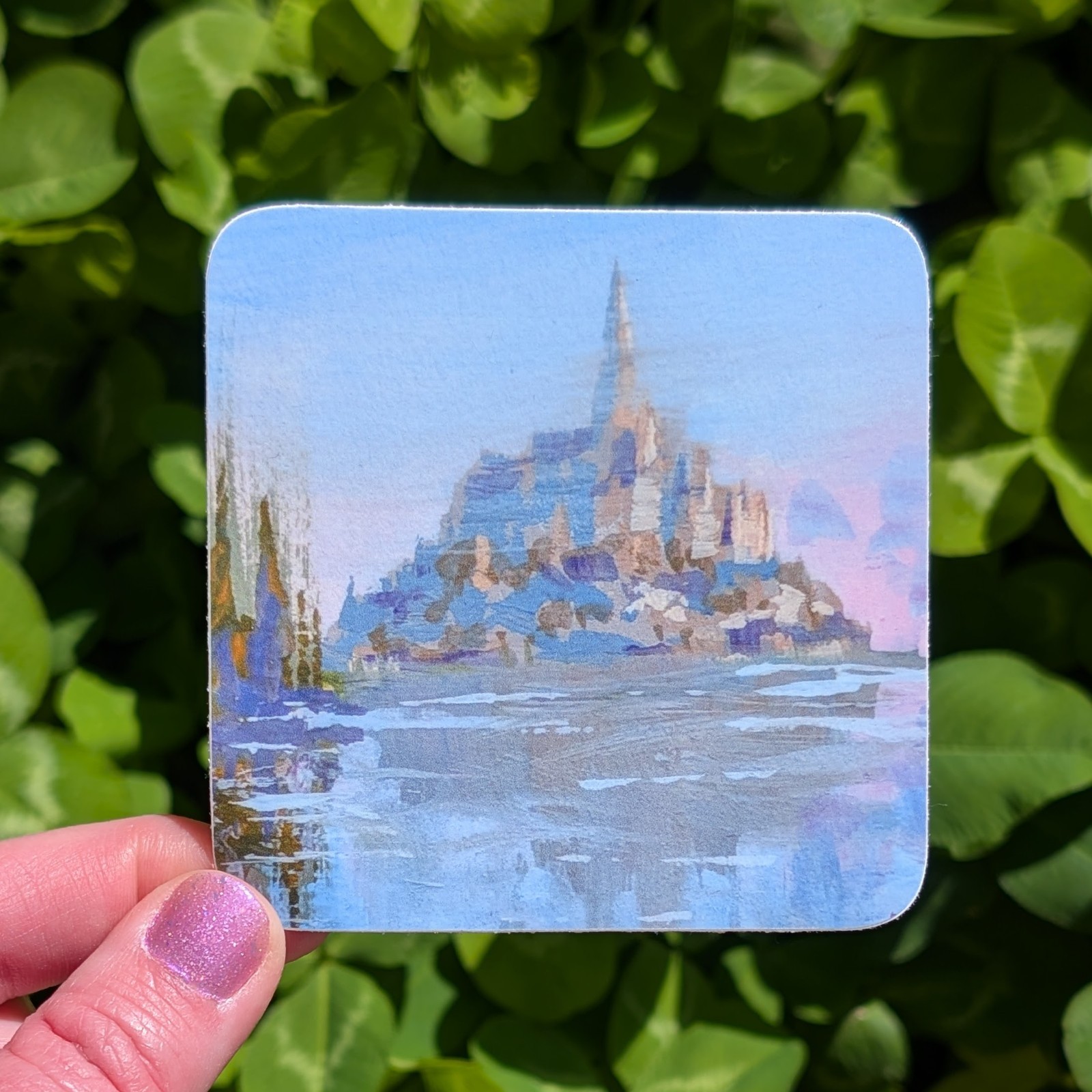 Sticker – Dawn Castle Reflection Decal – 3"
