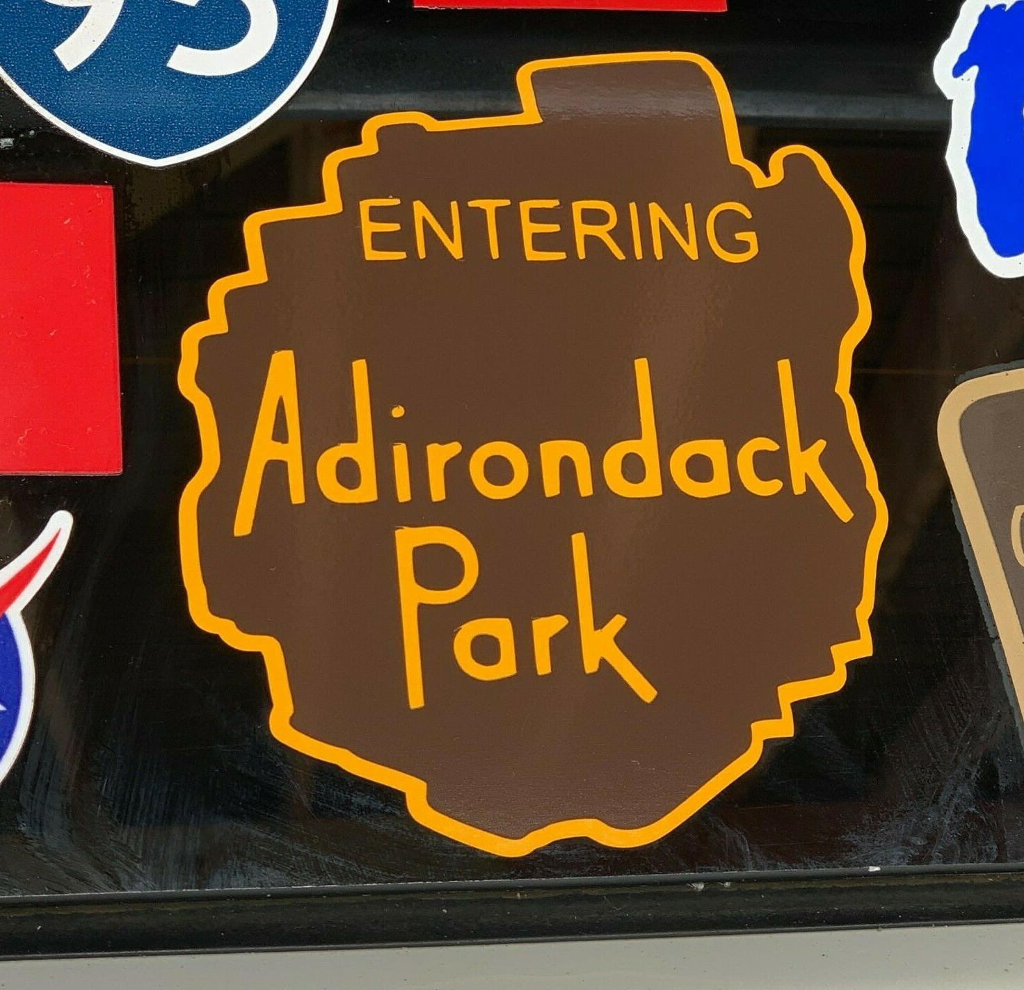Adirondack Park ADK NY Lake Placid Vinyl Decal Car Wall Sticker Sign