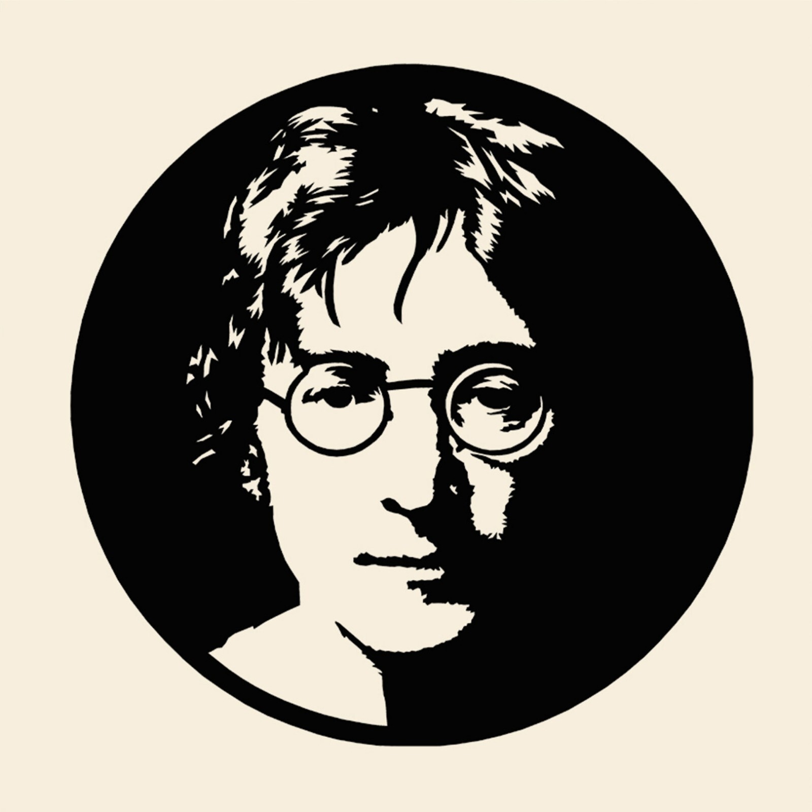 Handcrafted LP Record Vinyl Art Frame Home Decor – John Lennon (2) Edition