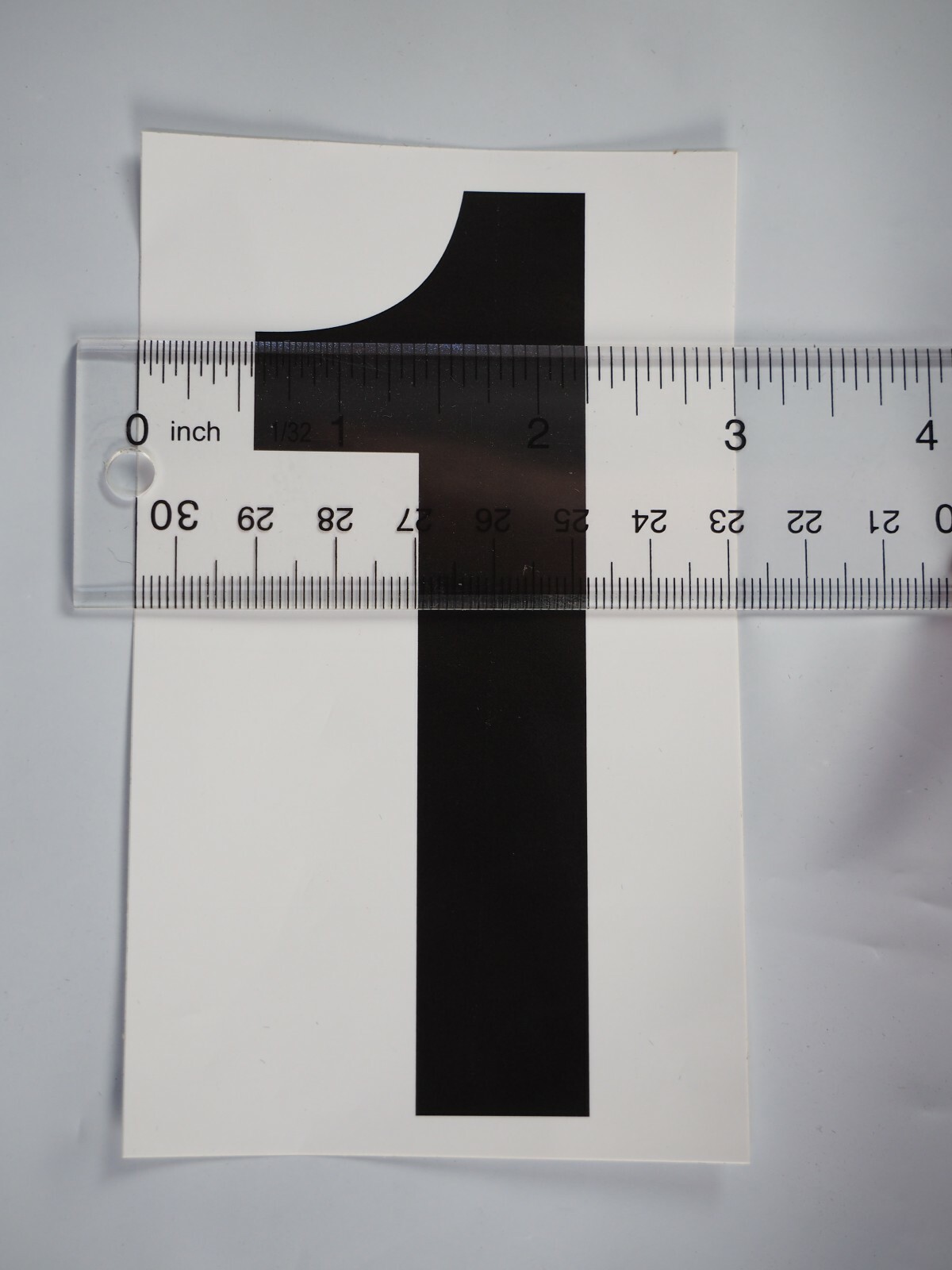 100 – 5" Vinyl Adhesive Numbers Black & White Indoor Outdoor Commercial MADE USA