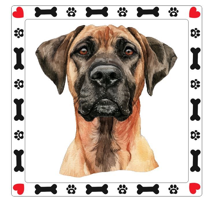 Black Mouth Cur Dog Sticker A654