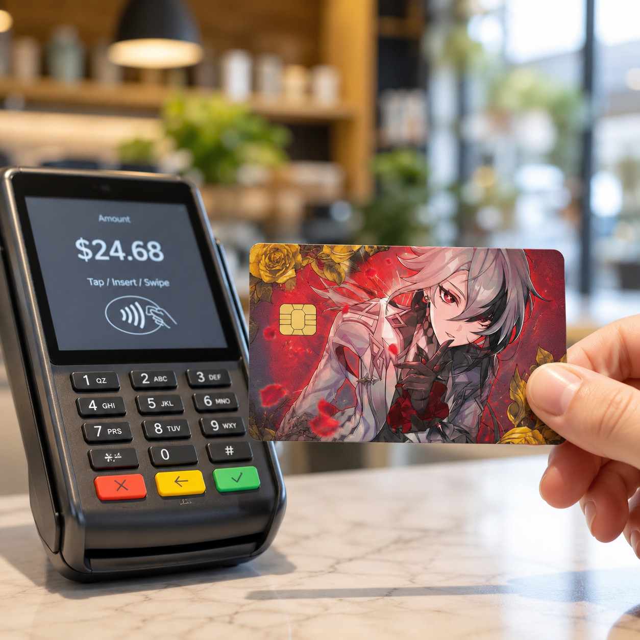 Arlecchino The Secret of the Hearth Genshin Debit Card Credit Card Skin