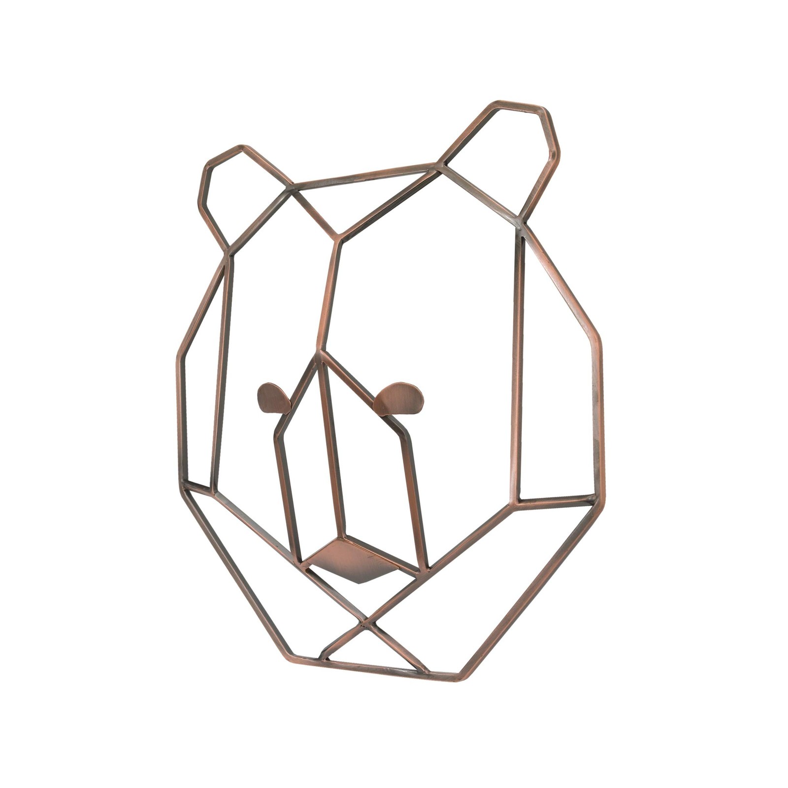 NoJo – Metallic Copper Wire Shaped Bear Head Wall Art, Nursery Wall Art, Kid …