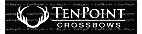 TenPoint Crossbows – Outdoor Sports/Hunting- Vinyl Die-Cut Peel N' Stick Decals