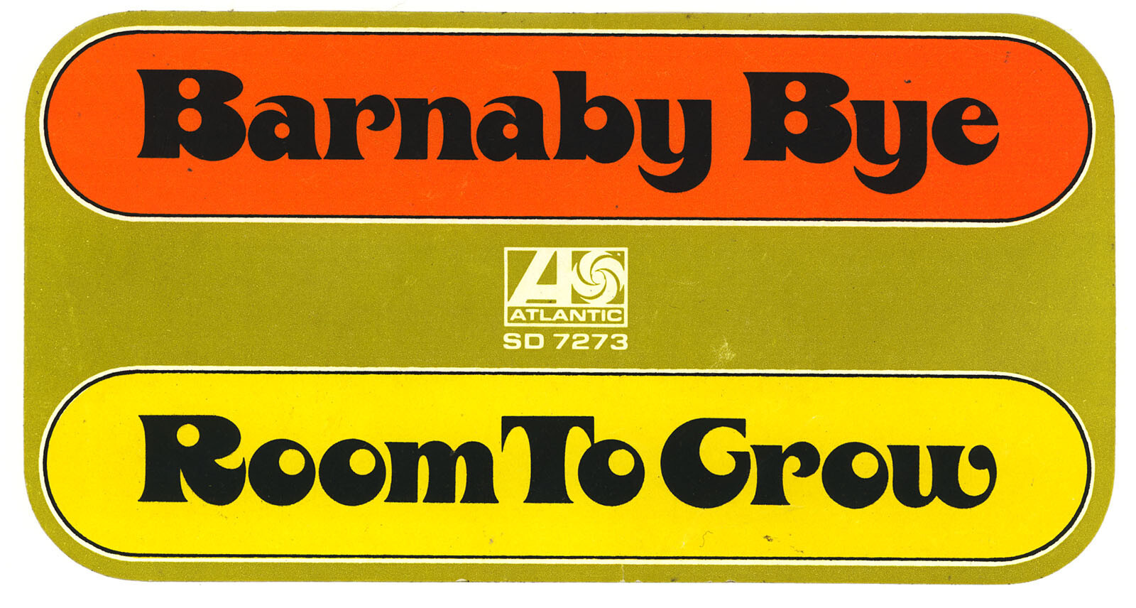 Barnaby Bye "Room To Grow" Decal Sticker Rock Band Artist Classic Music