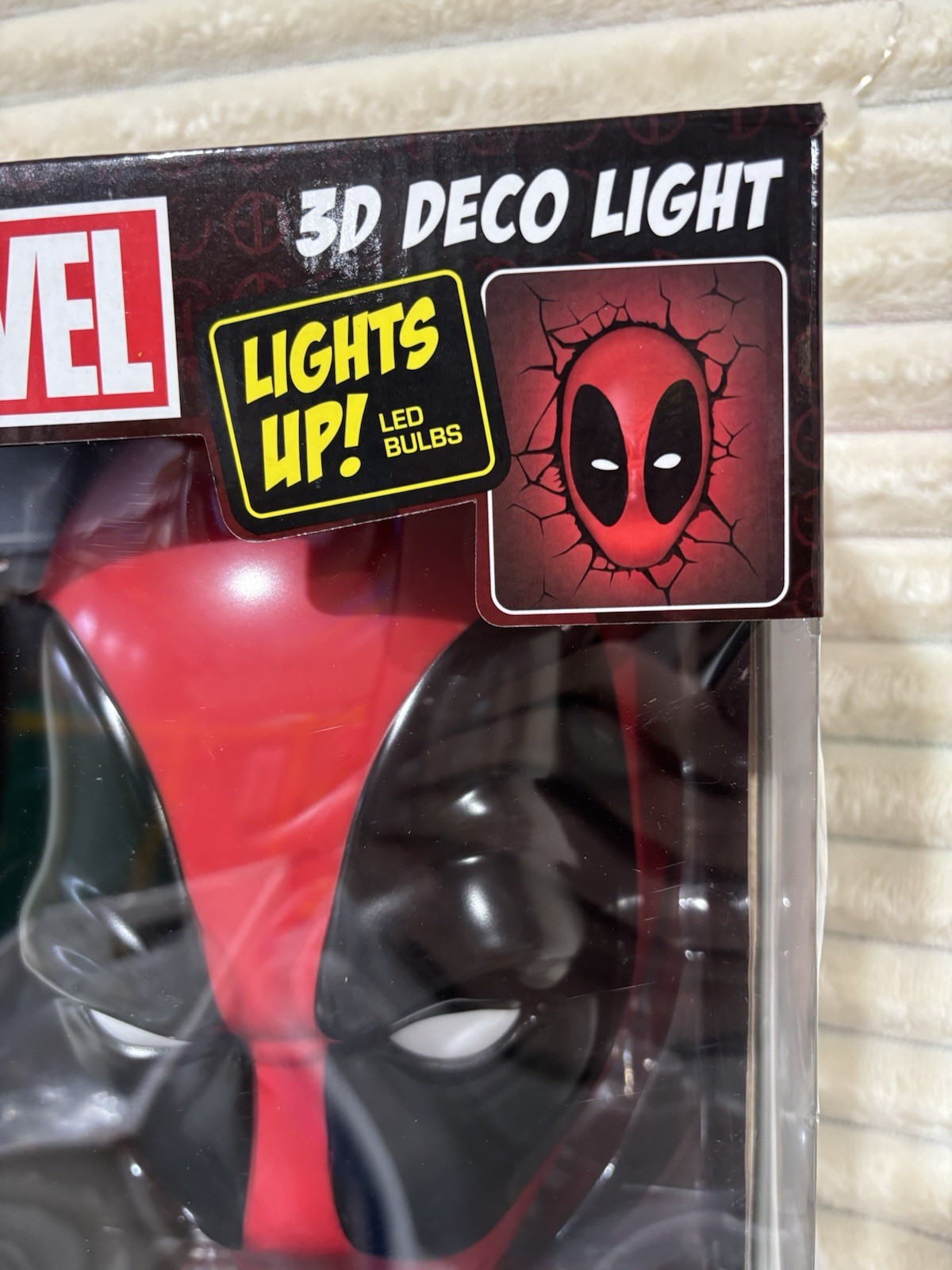 Deadpool 3D Deco Light LED Bulbs And Wall Sticker