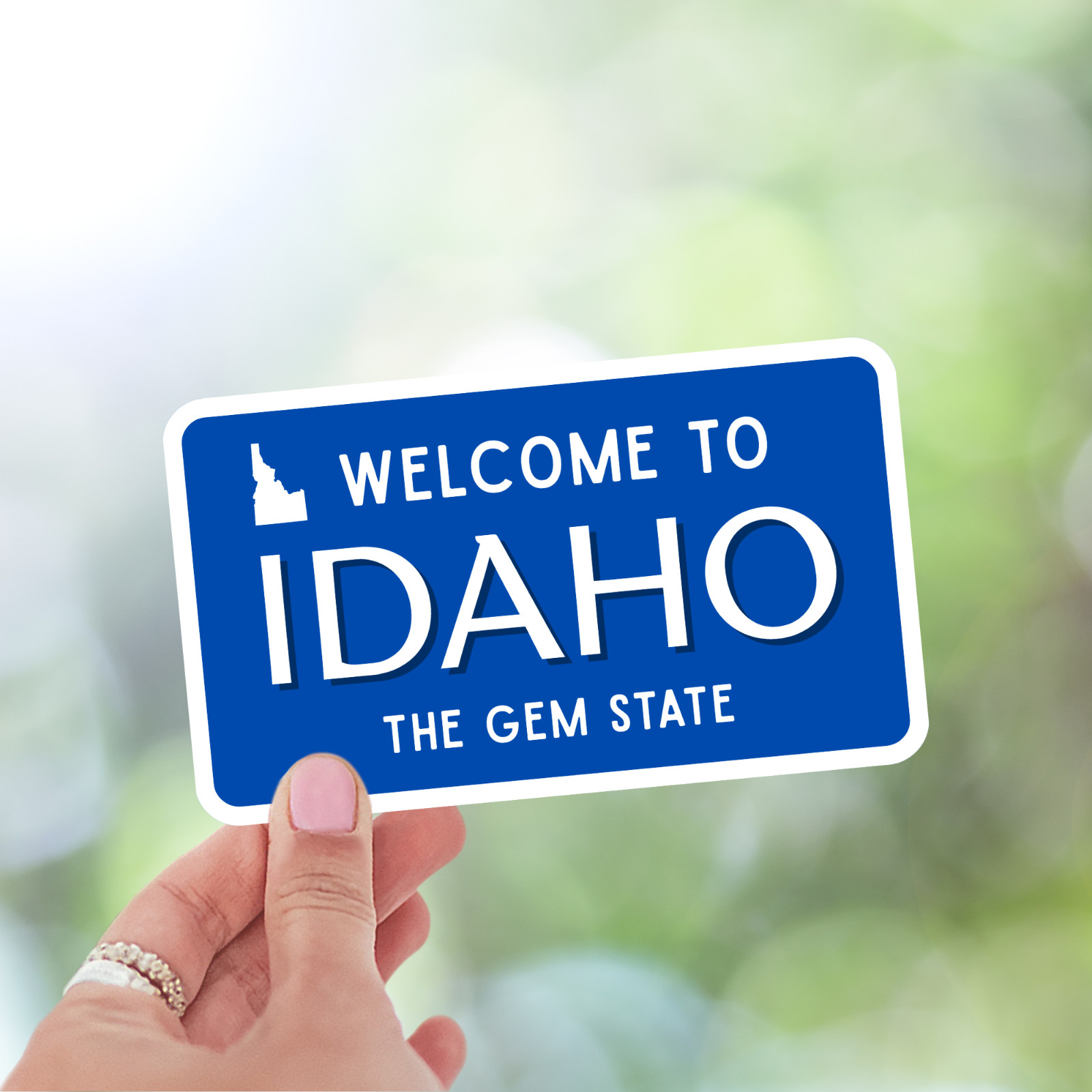 Welcome to Idaho Sticker The Gem State Vinyl Decal Waterproof Travel