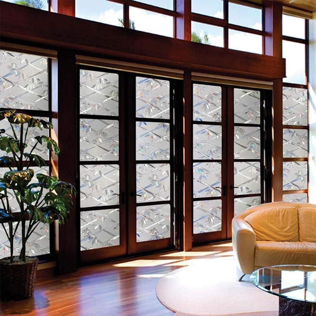 Roll Privacy Window Glass Film Sticker Static Cling 3D Frosted Stained 45*100CM