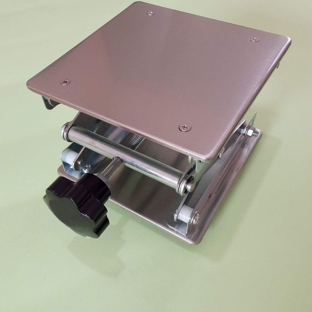 8" x8",Stainless Steel Lab Jack Scissor Stand Platform,Lab Lift Stand Table, Sci