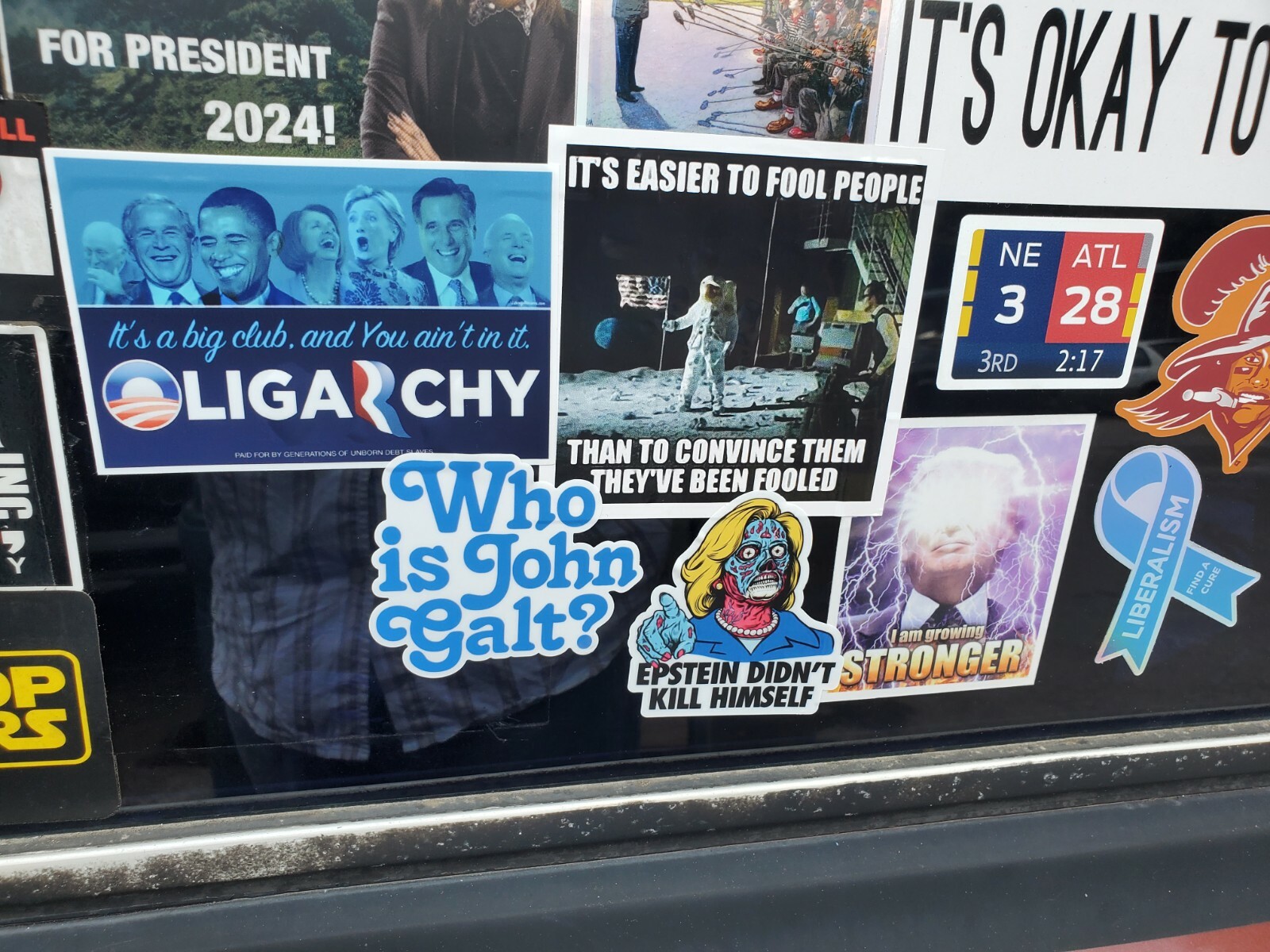 NASA MOON HOAX STICKERS