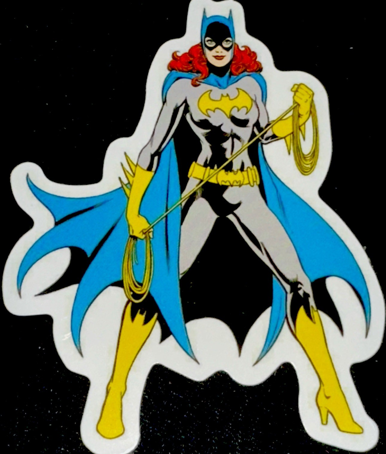 BATGIRL STICKER✨💋💛🦇🩵💋✨3” x 2 1/4”✨GLOSSY✨SEXY & CUTE✨AWESOME✨💫