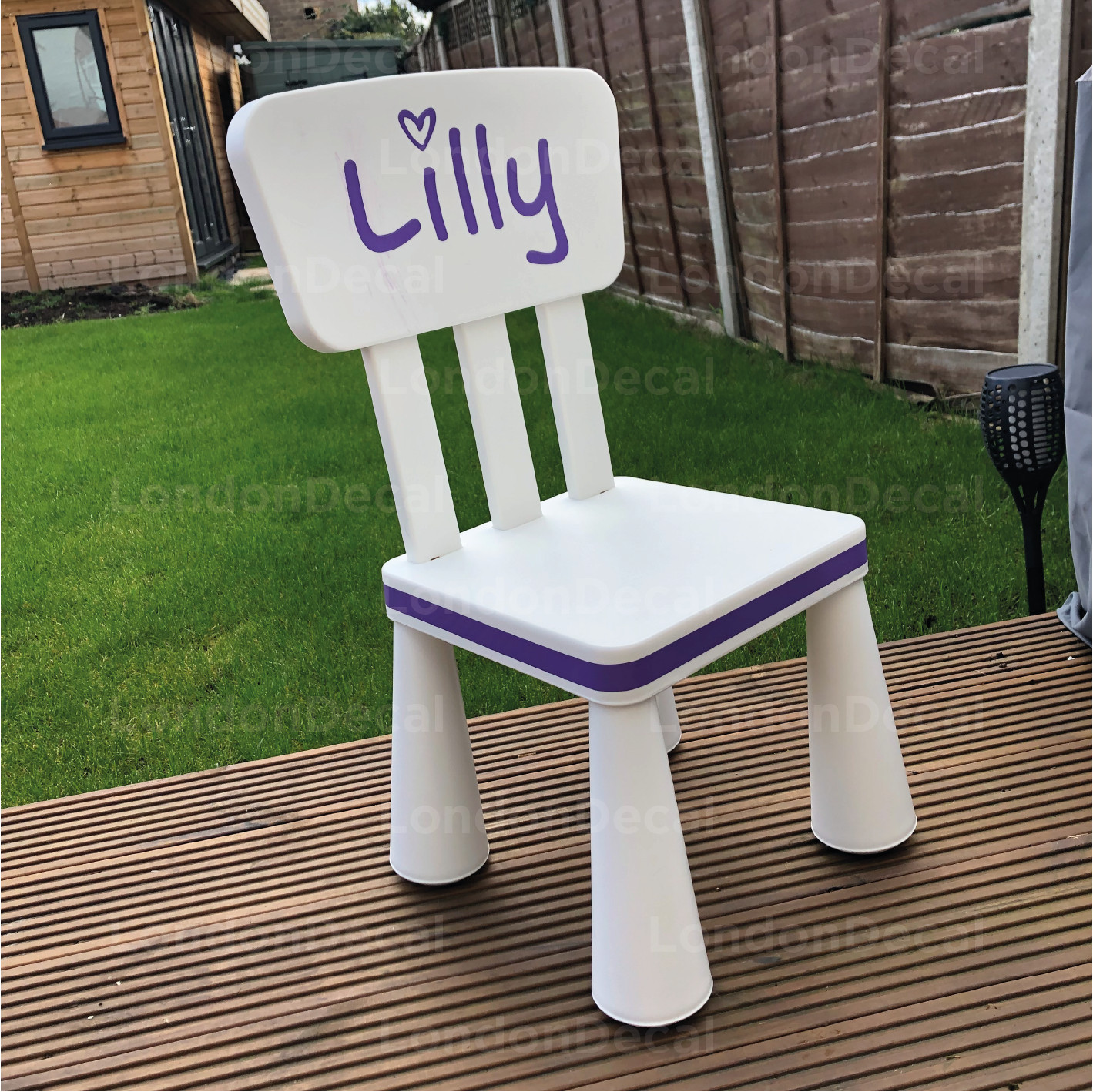 KIDS NAME FOR CHAIR – Removable Vinyl Wall Decal Stickers for IKEA childs chair
