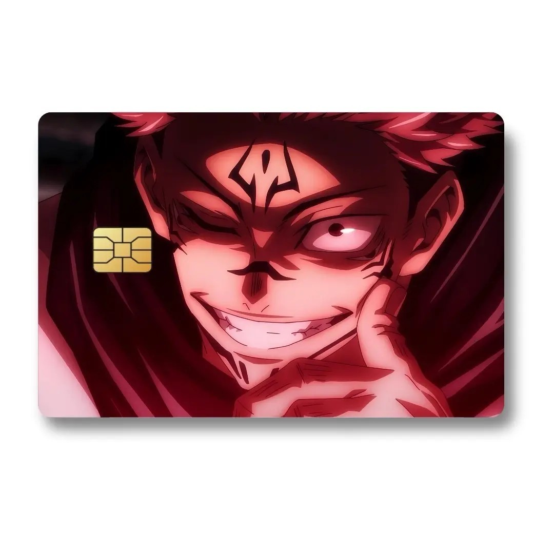 Jujutsu Kaisen Custom Decal Credit Card Cover Vinyl Skin Sticker Anime Lover Gif