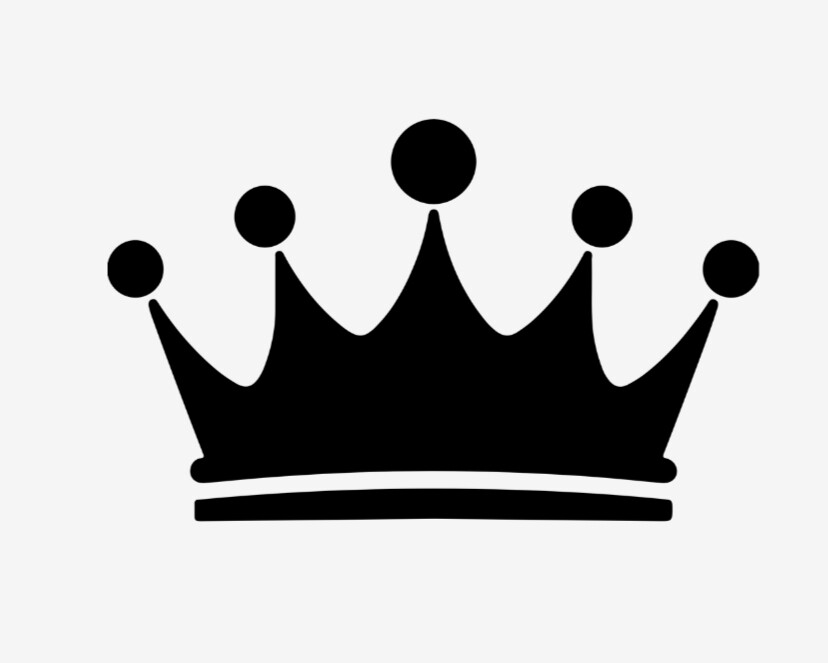 Crown Vinyl Sticker Decal King Queen – Choose Size & Color