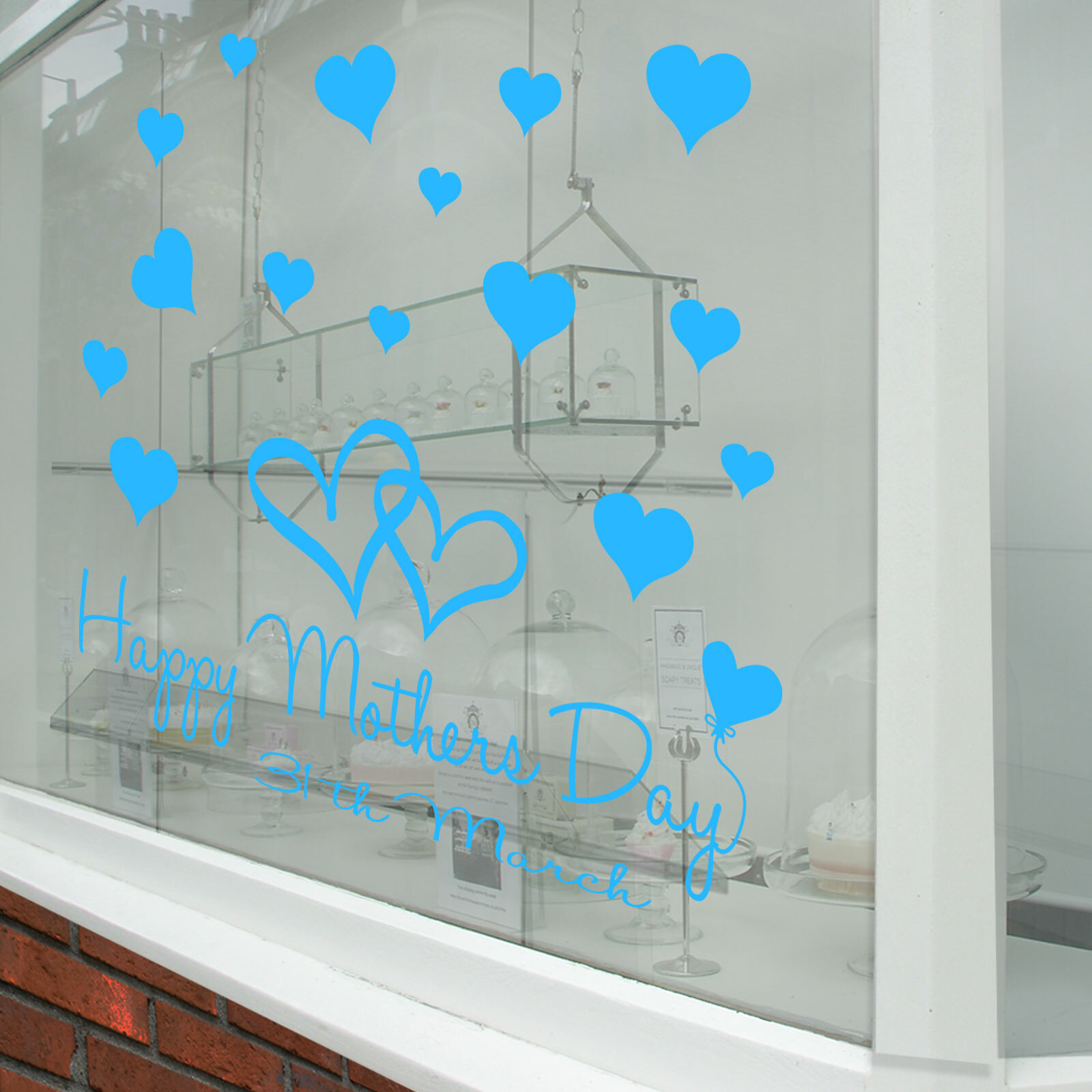 Happy Mothers Day Wall & Window Stickers Mother Decals Shop Window Display A339
